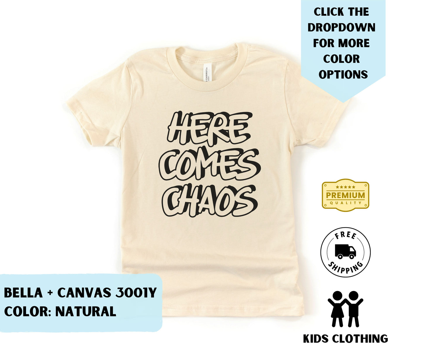 Youth Here Comes Chaos T-Shirt