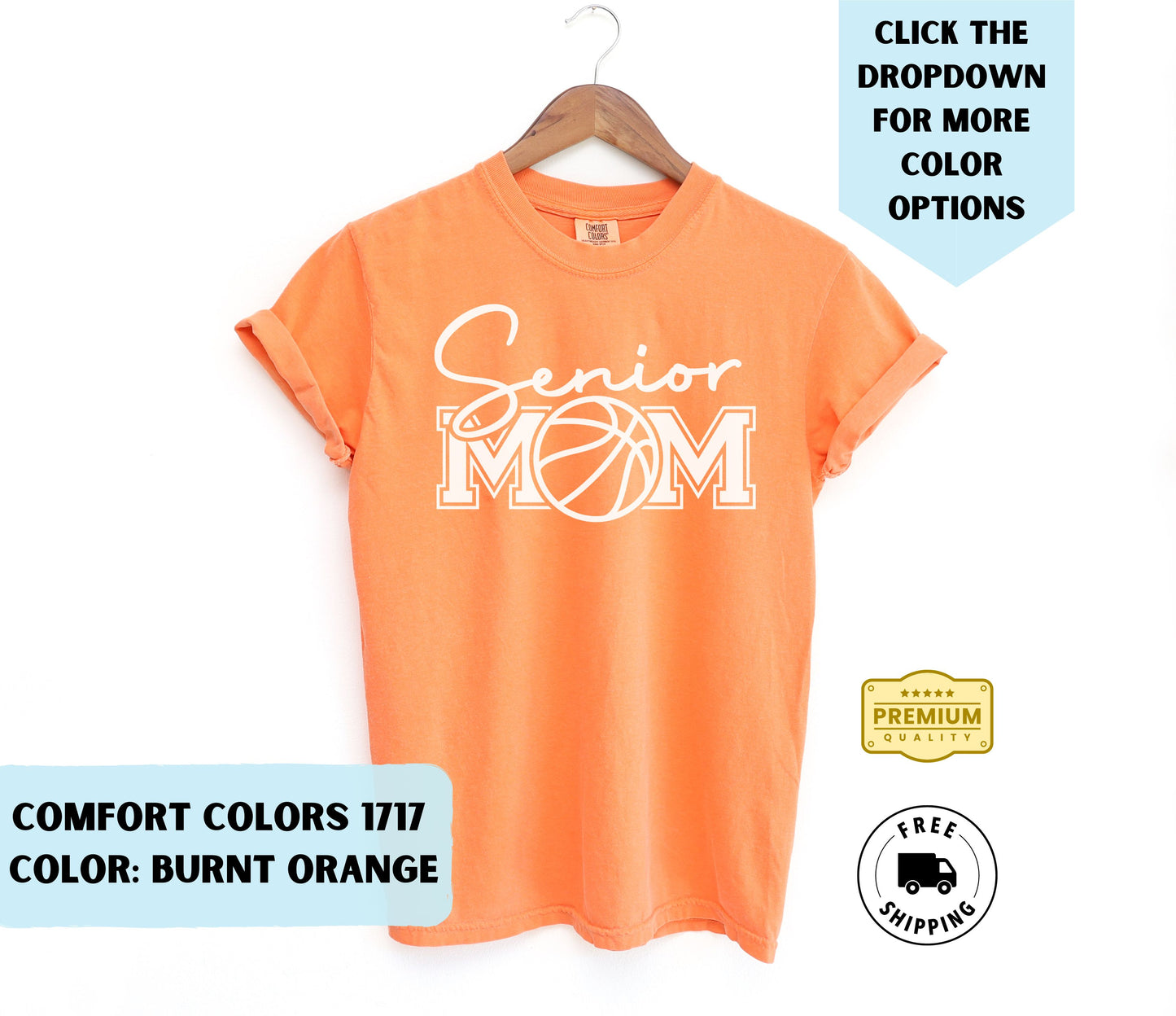 Senior Basketball Mom 2024 T-Shirt