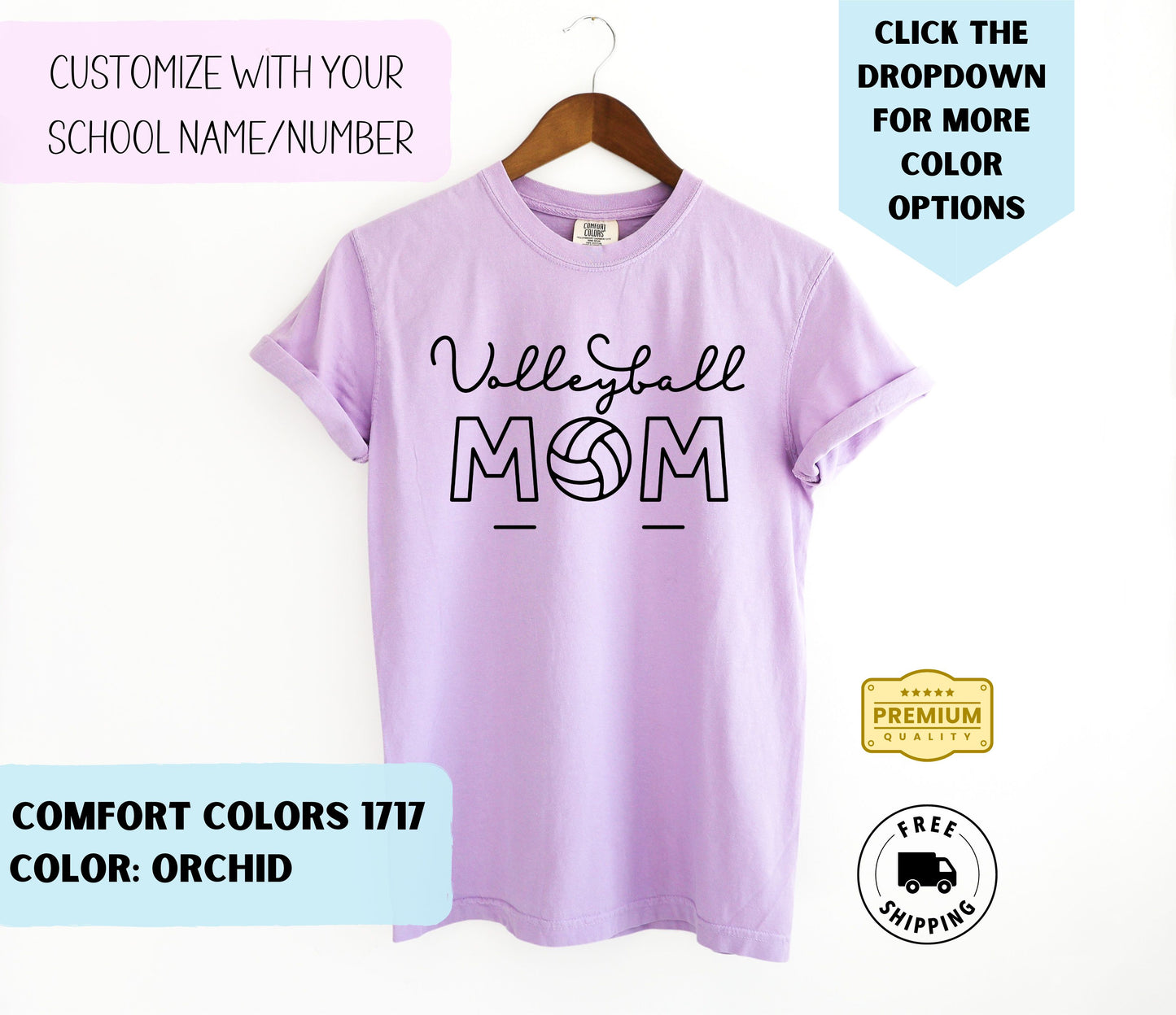 Custom Volleyball Mom T-Shirt