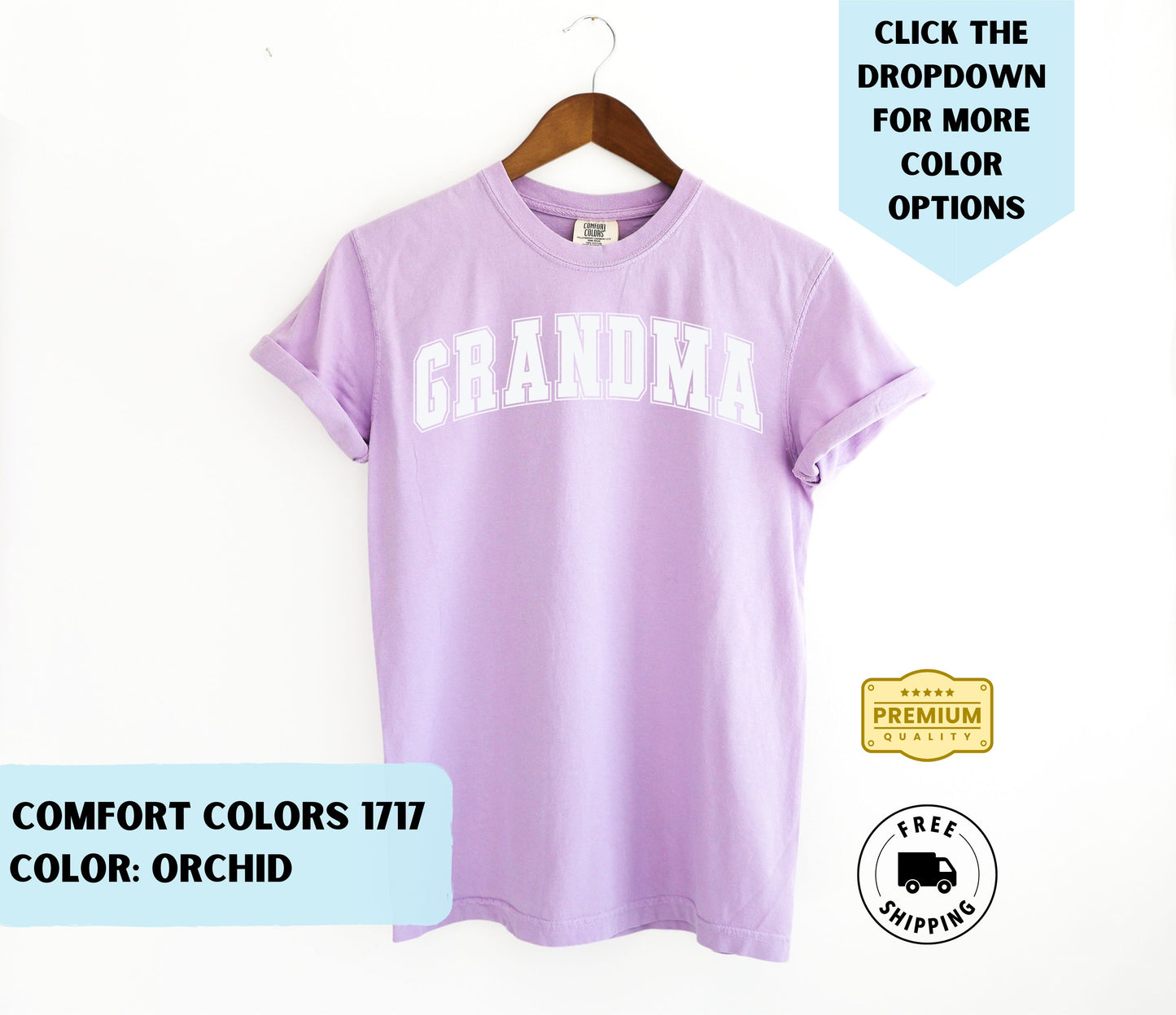 Grandma College Text T-Shirt