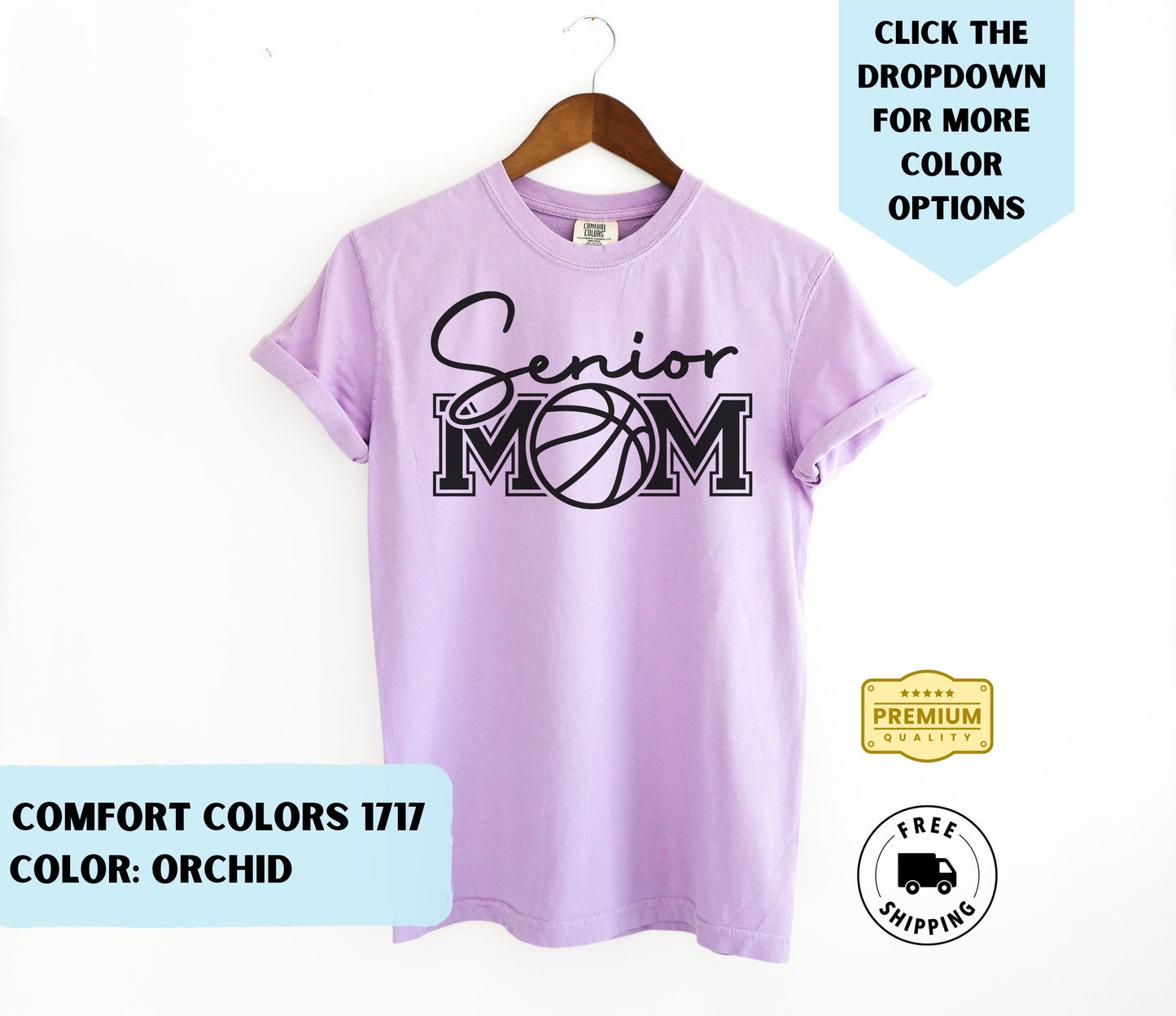 Senior Basketball Mom 2024 T-Shirt