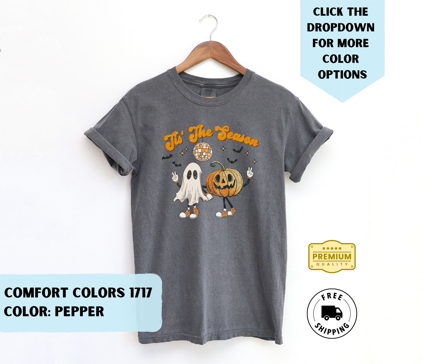 Tis The Season Halloween Pumpkin Ghoul T-Shirt