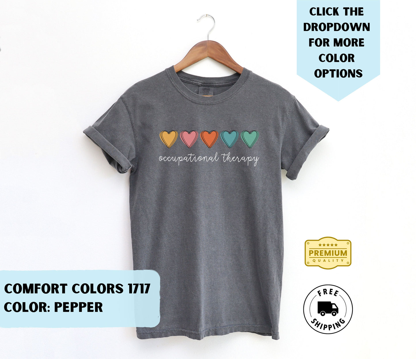 Occupational Therapy Hearts T-Shirt