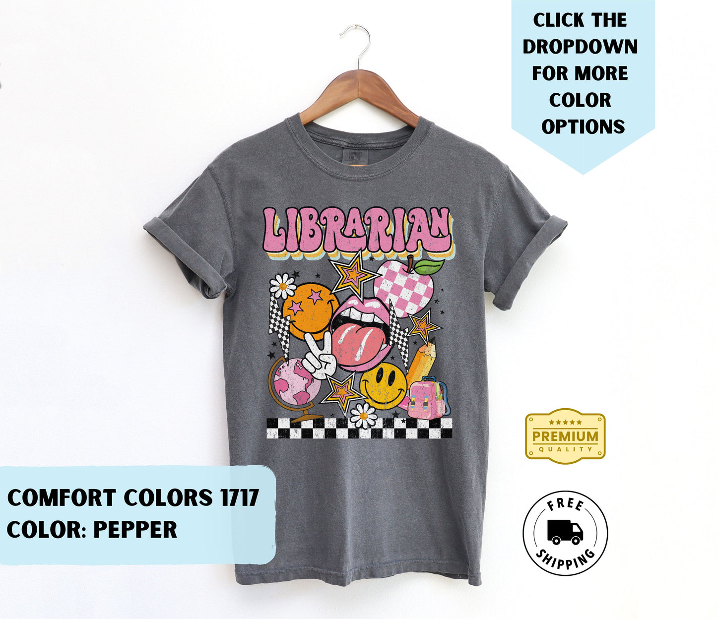 Librarian Grunge T-Shirt