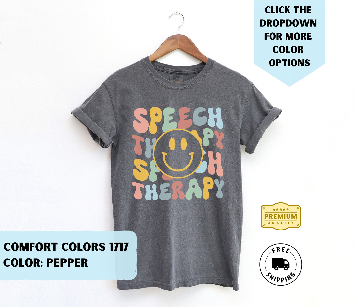 Speech Therapy Smiley T-Shirt