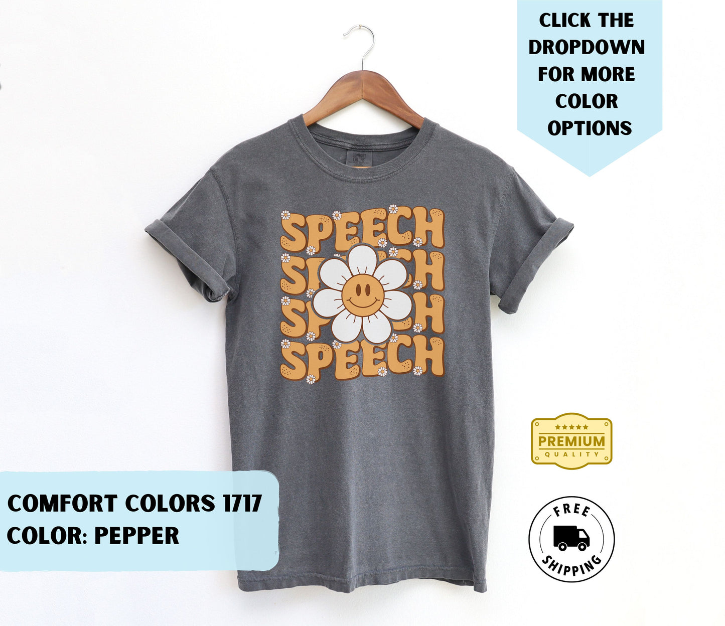 Speech Retro Flower T-Shirt