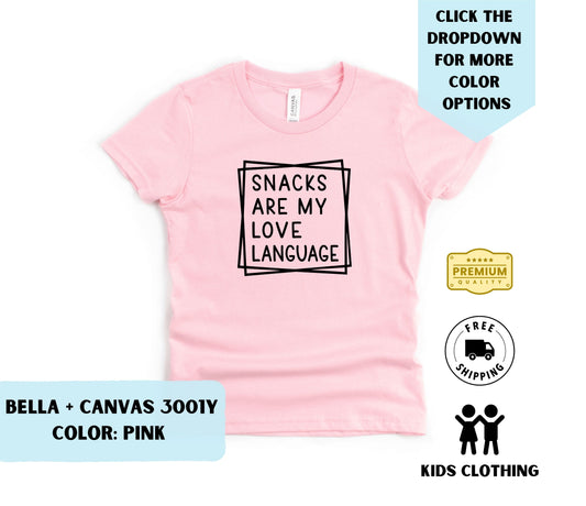 Youth Snacks Are My Love Language T-Shirt