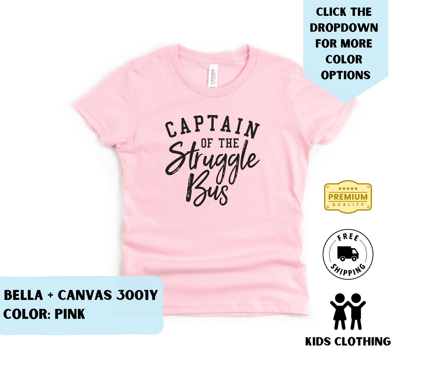 Youth Captain of the Struggle Bus T-Shirt