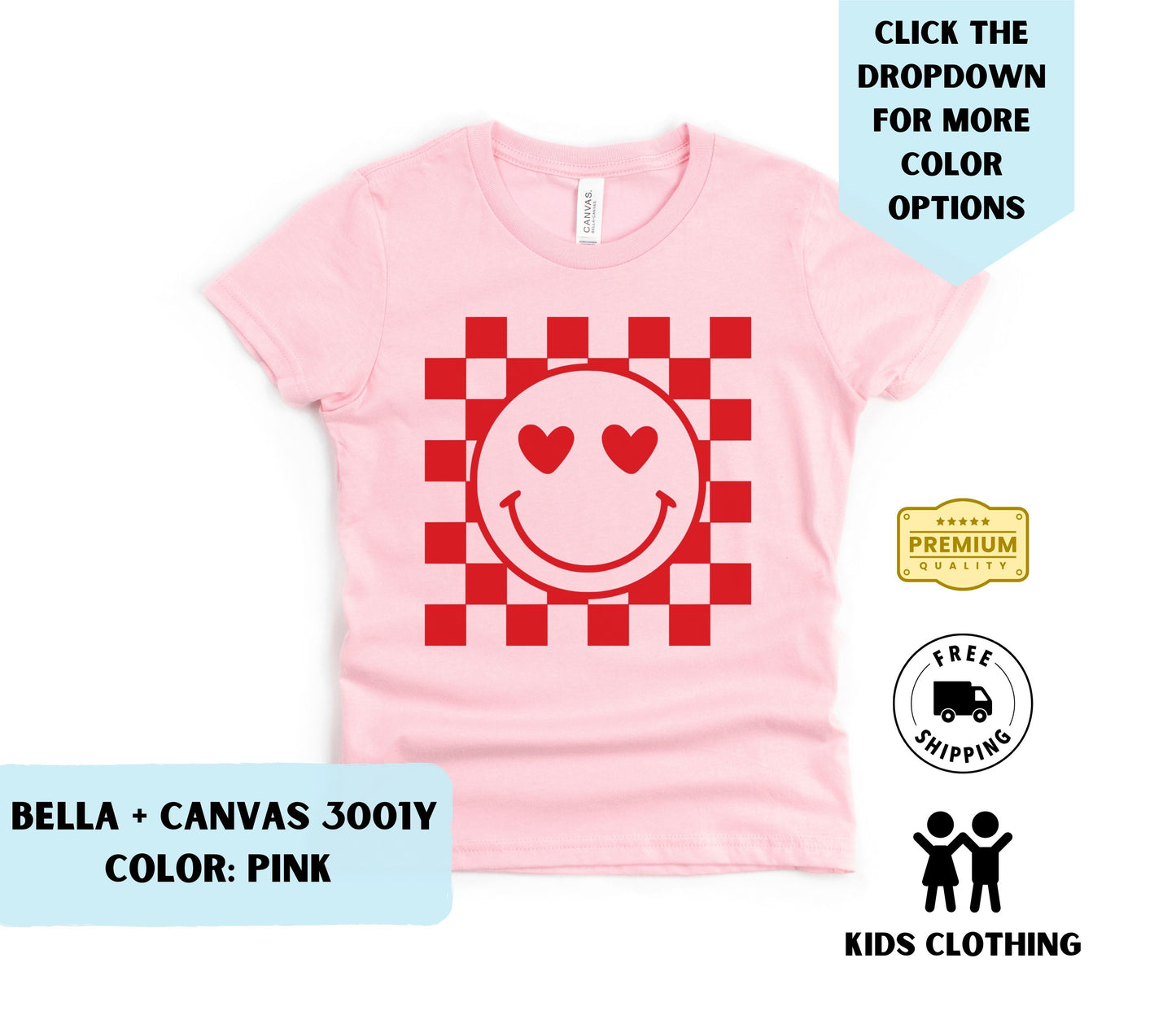 Youth Valentine Smiley T-Shirt