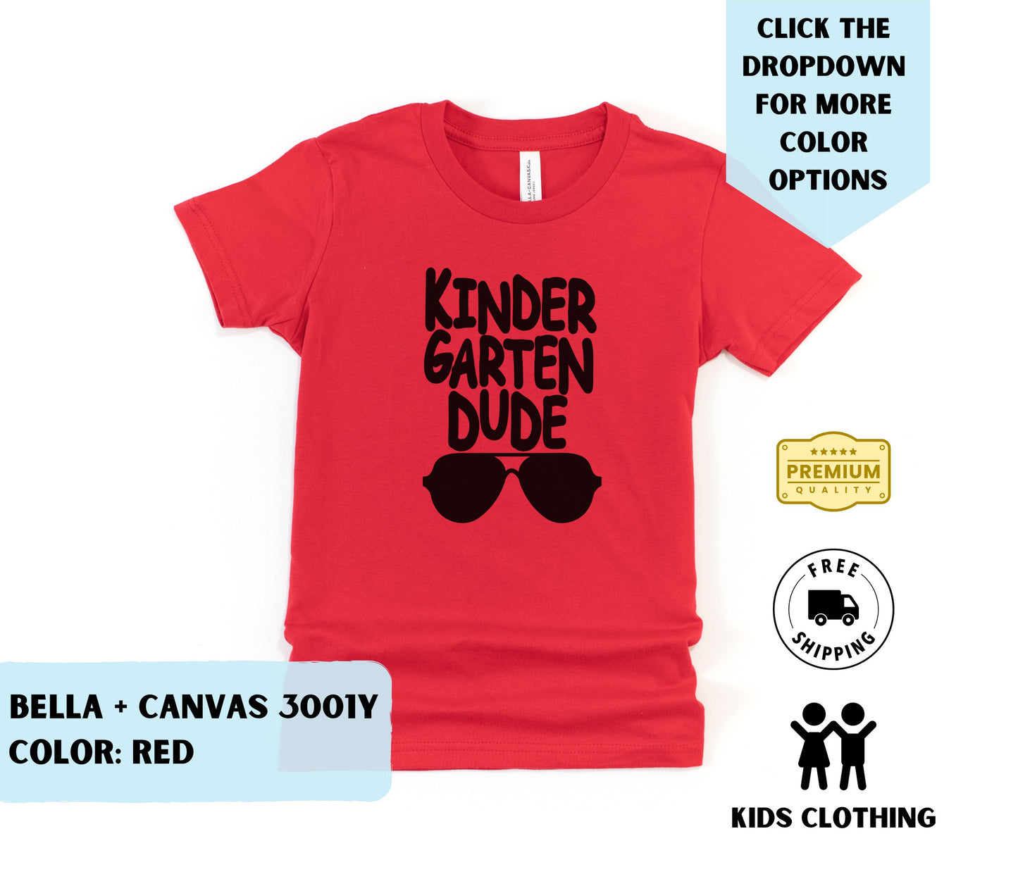 Toddler Kindergarten Dude T-Shirt