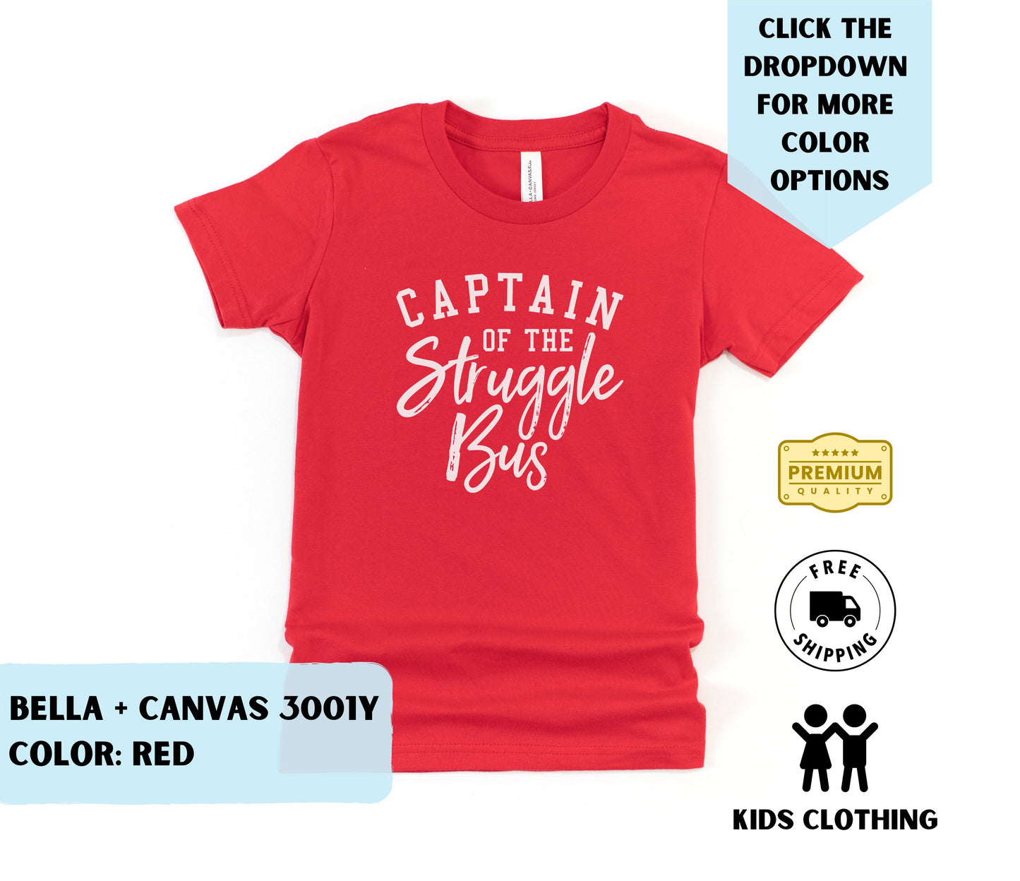 Youth Captain of the Struggle Bus T-Shirt