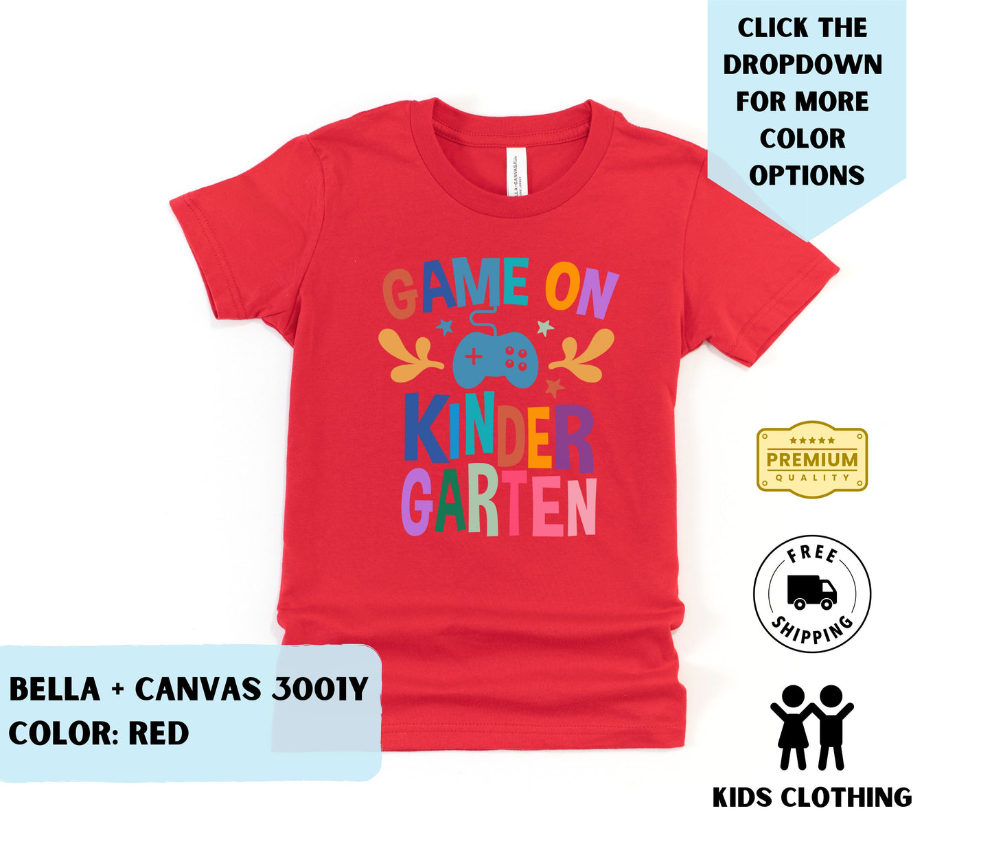 Youth Game On Kindergarten T-Shirt