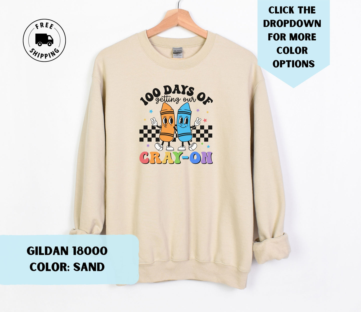 100 Days of Getting Our Cray-On Crewneck