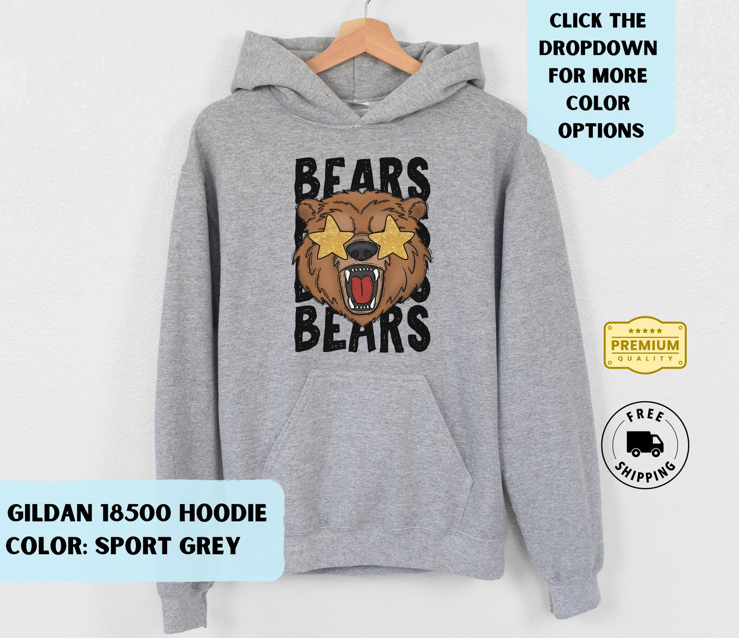 Bears Mascot Hoodie