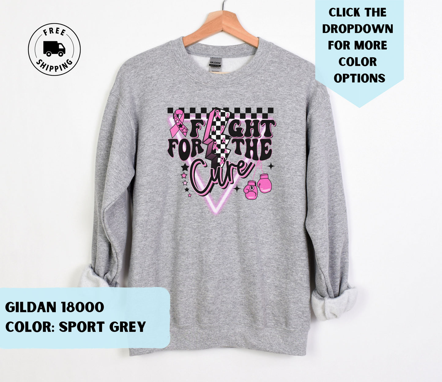 Fight for the Cure Breast Cancer Awareness Crewneck