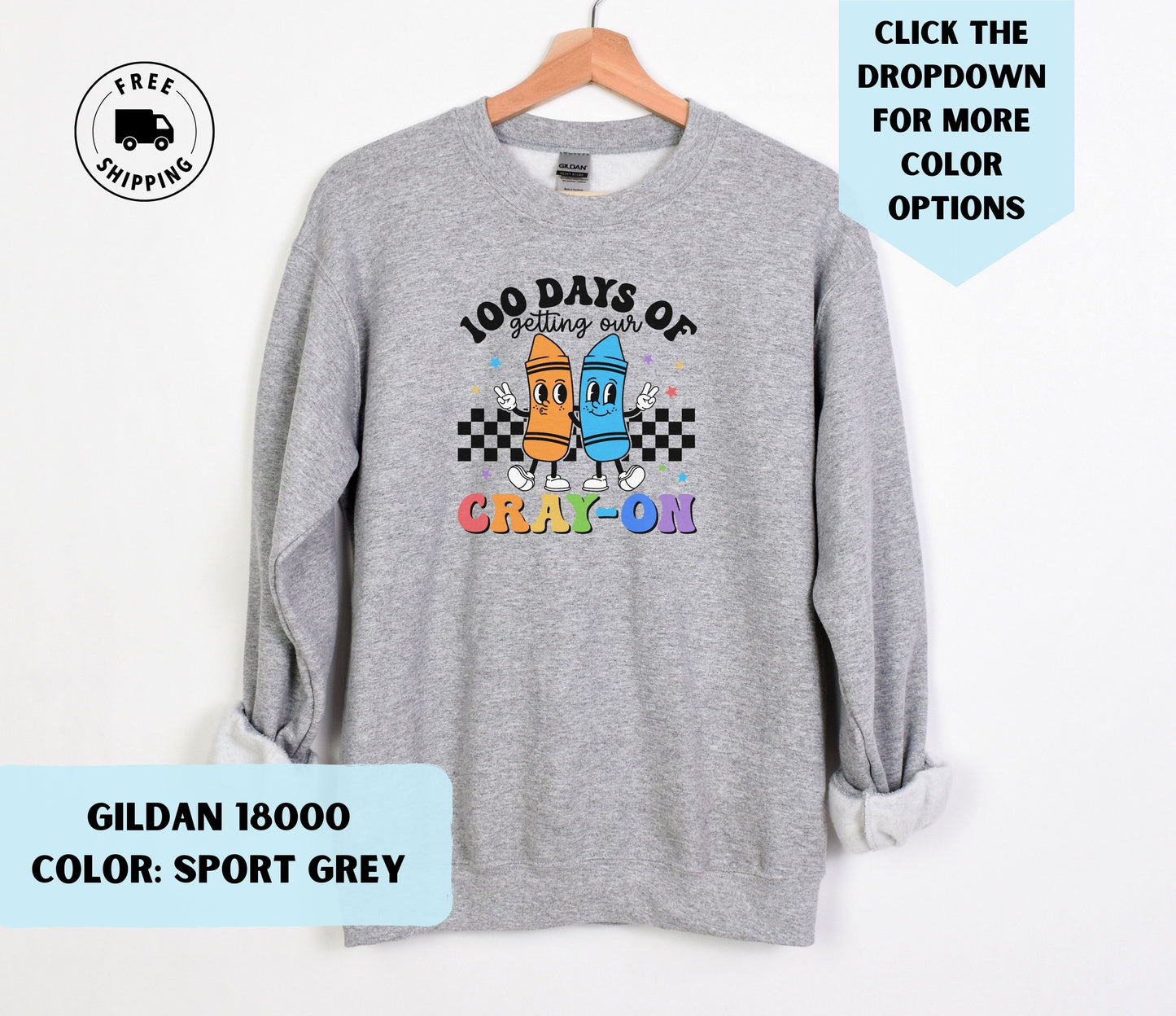 100 Days of Getting Our Cray-On Crewneck