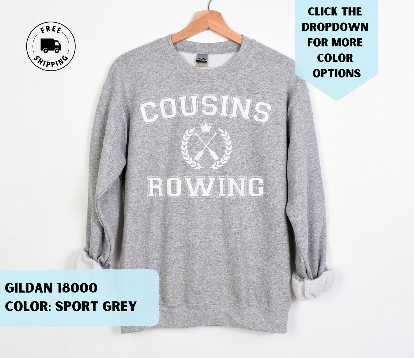 Cousins Rowing Crewneck