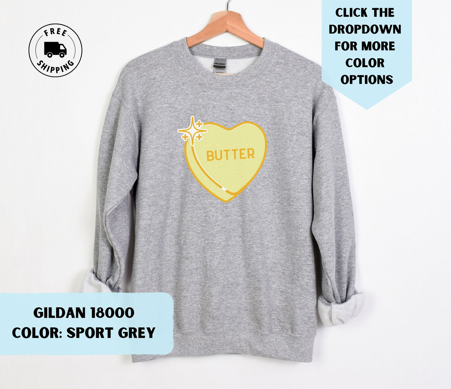 Butter Valentine Crewneck