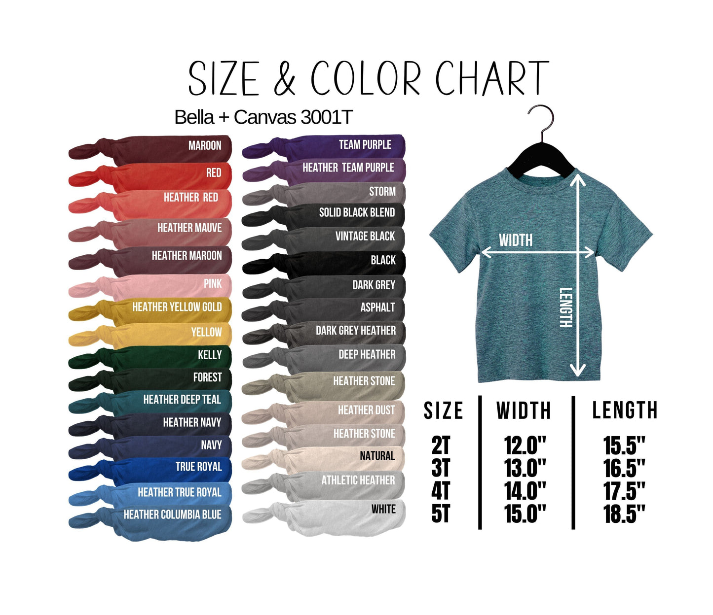 Toddler 100 Days of School Tally Color T-Shirt