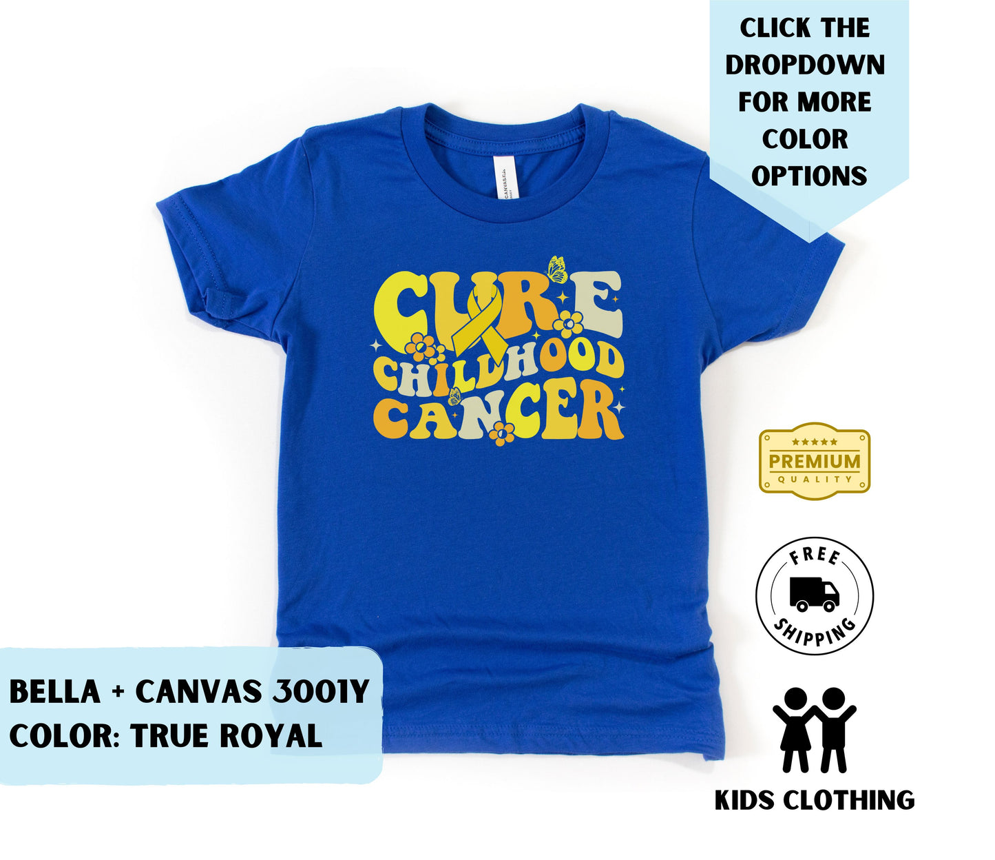 Youth Cure Childhood Cancer Fundraiser T-Shirt