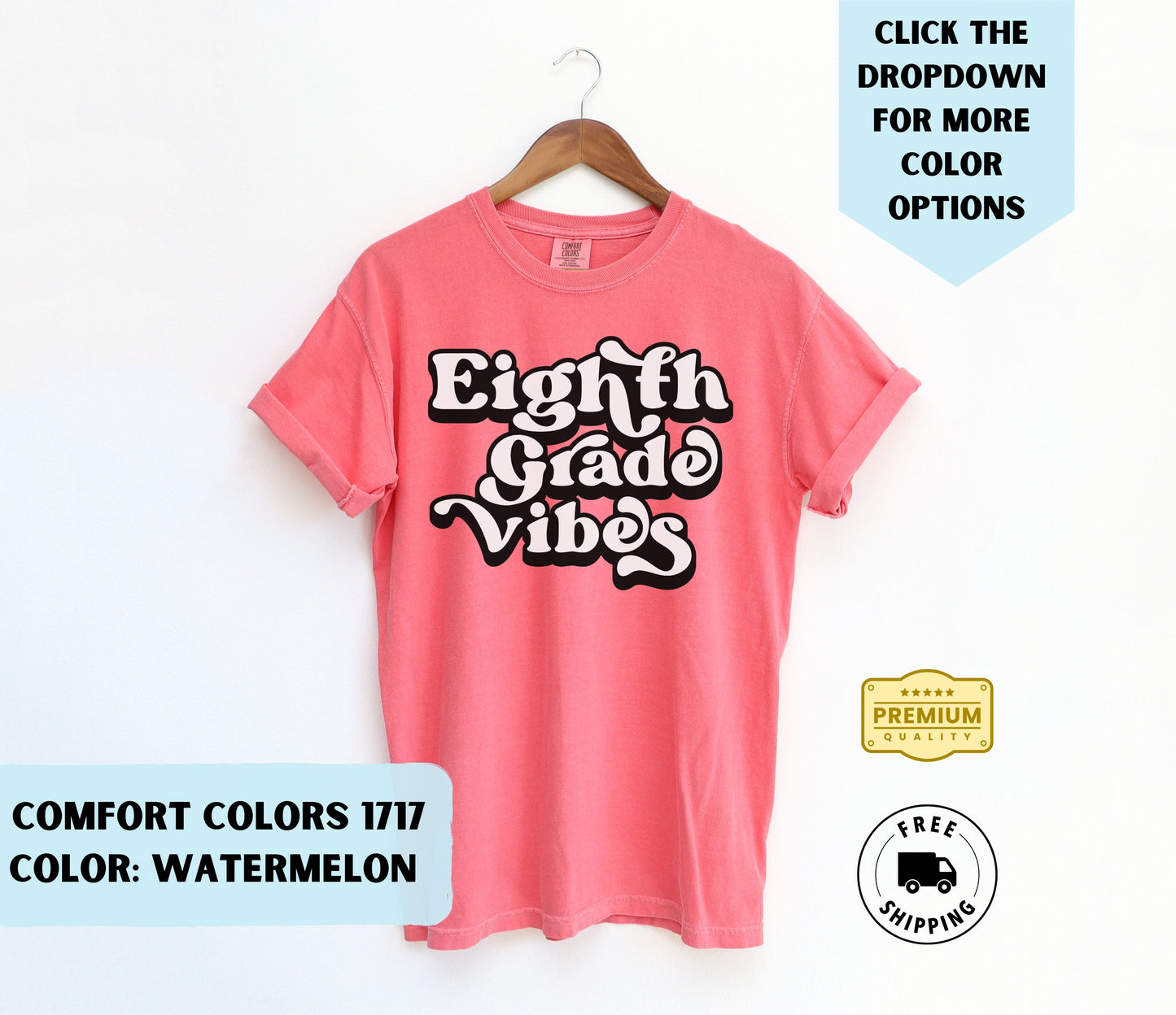 Eighth Grade Vibes T-Shirt