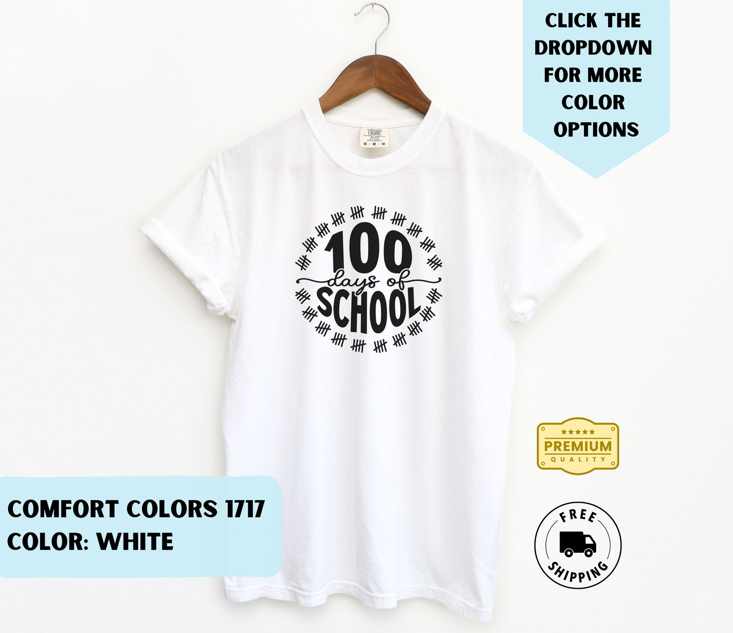 100 Days of School Tally T-Shirt