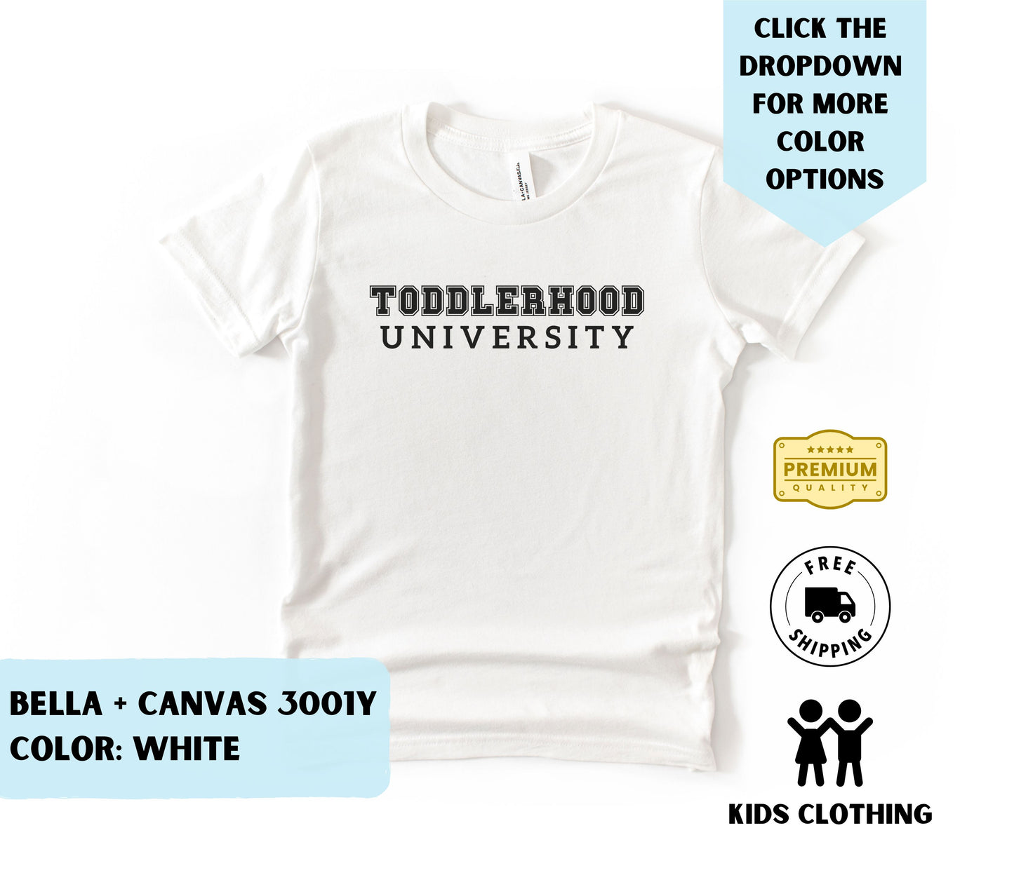 Toddler Toodlerhood University T-Shirt