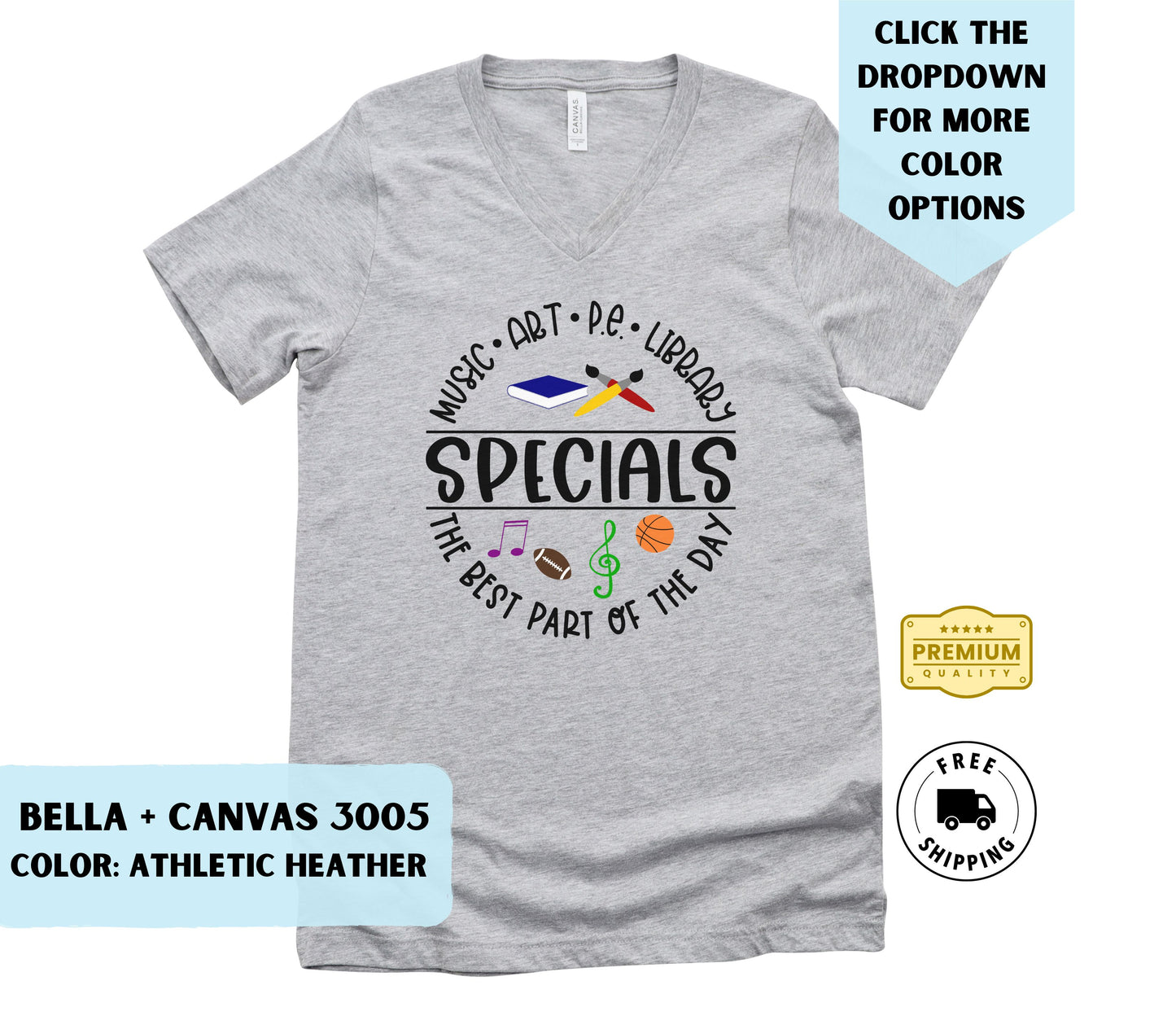 Specials Best Part of the Day V-Neck T-Shirt