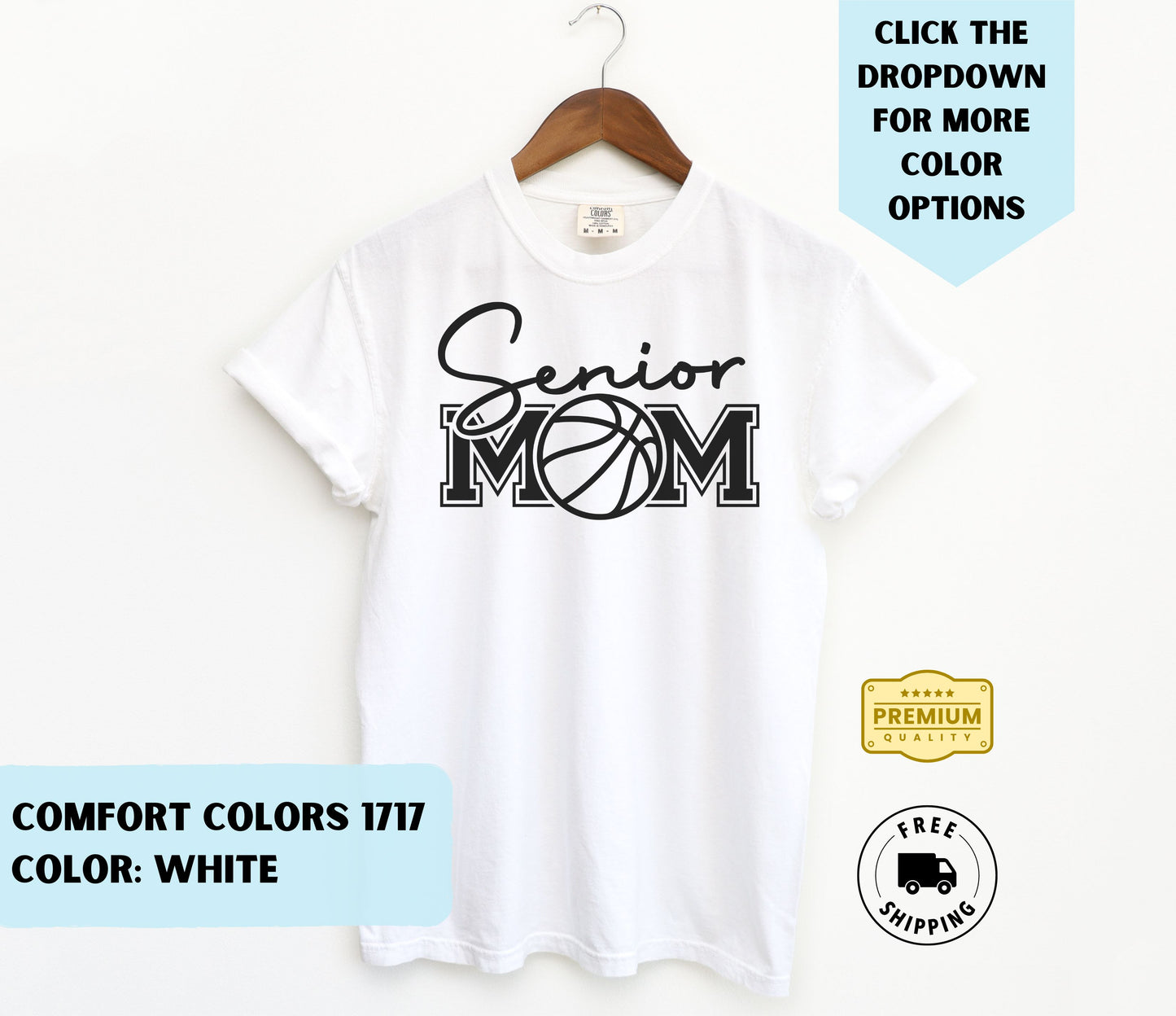 Senior Basketball Mom 2024 T-Shirt