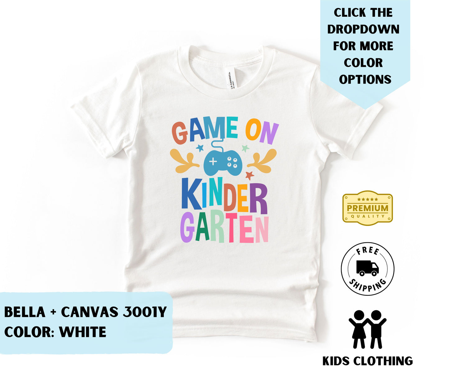 Youth Game On Kindergarten T-Shirt