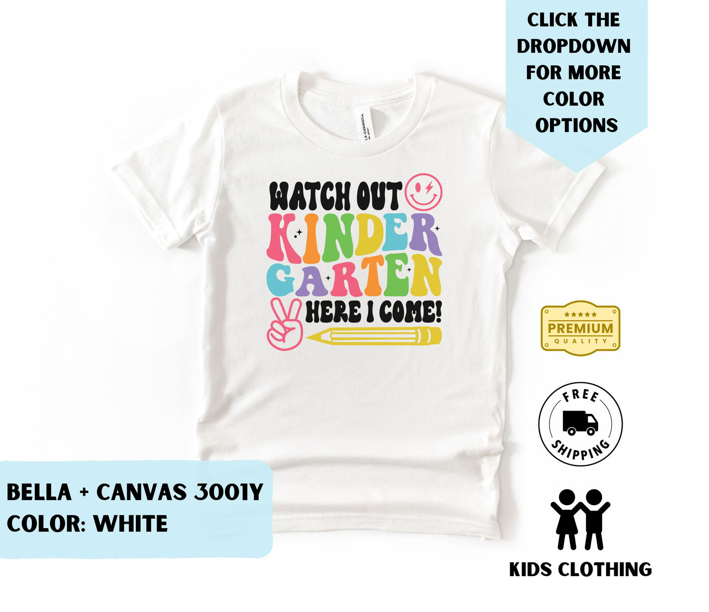 Youth Watch Out Kindergarten T-Shirt