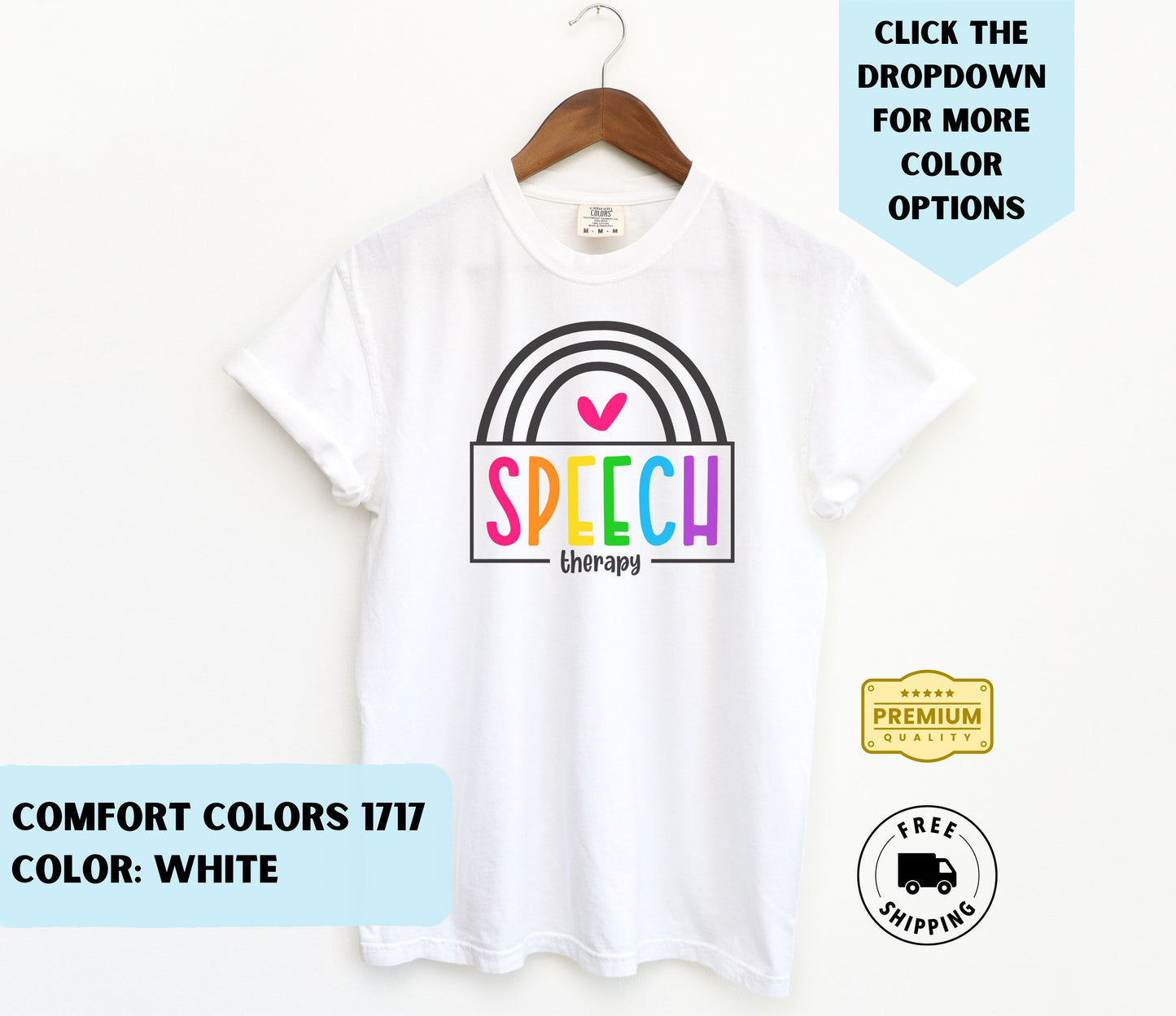 Speech Therapy Colorful T-Shirt