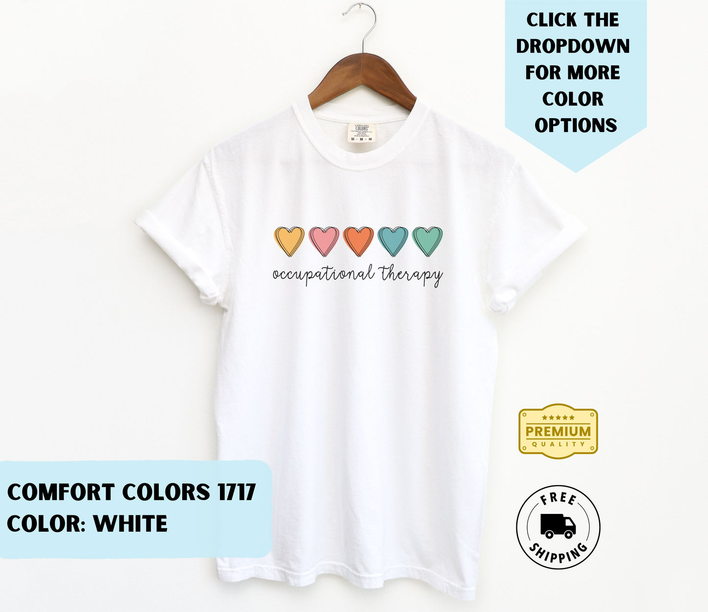 Occupational Therapy Hearts T-Shirt