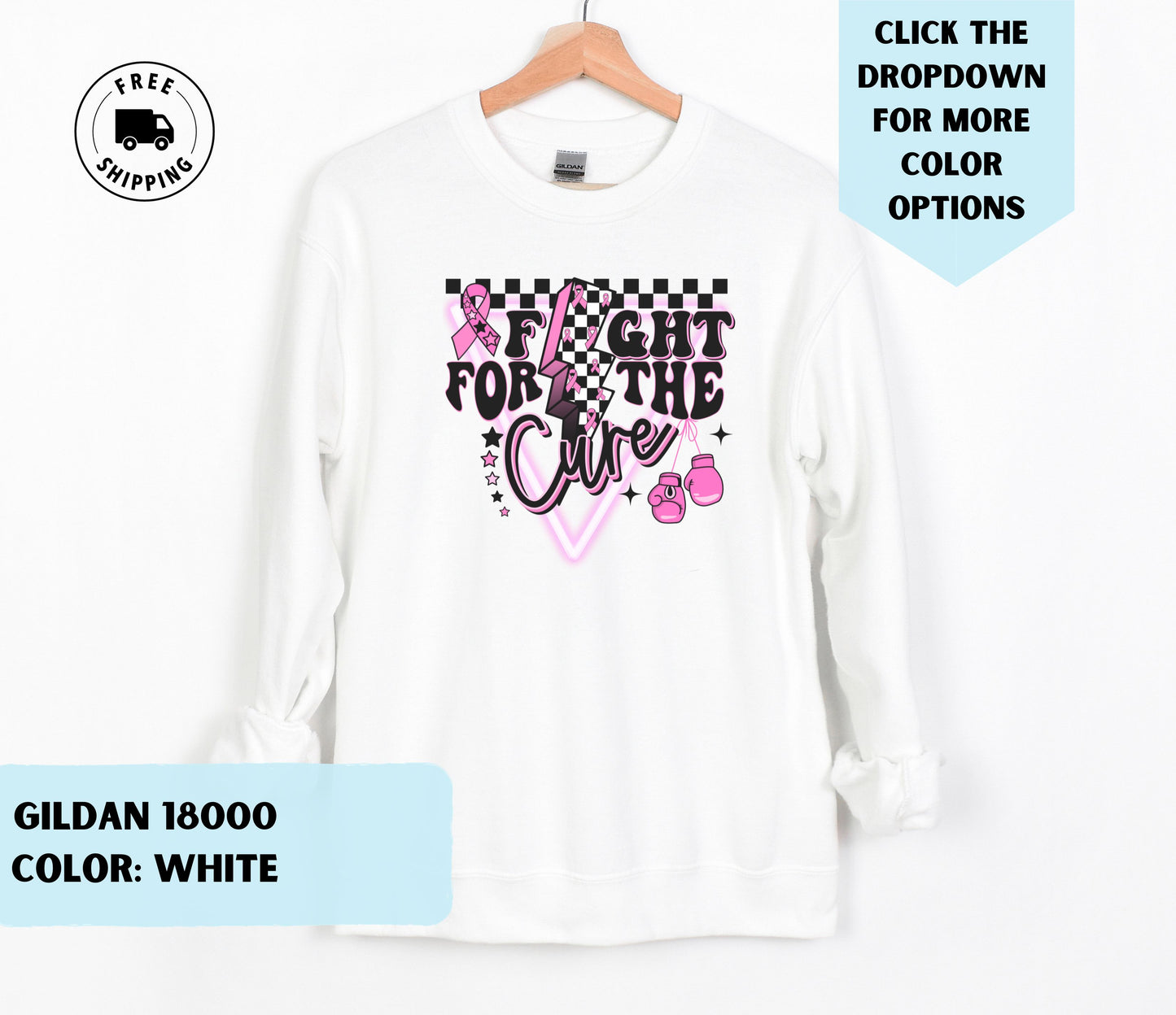 Fight for the Cure Breast Cancer Awareness Crewneck