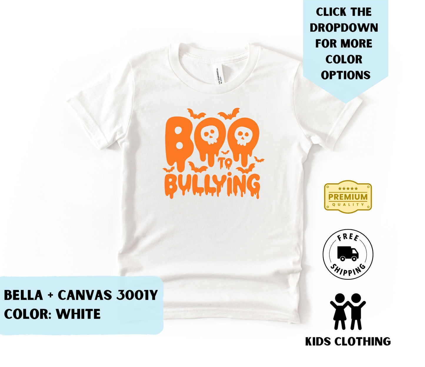 Toddler Boo To Bullying T-Shirt