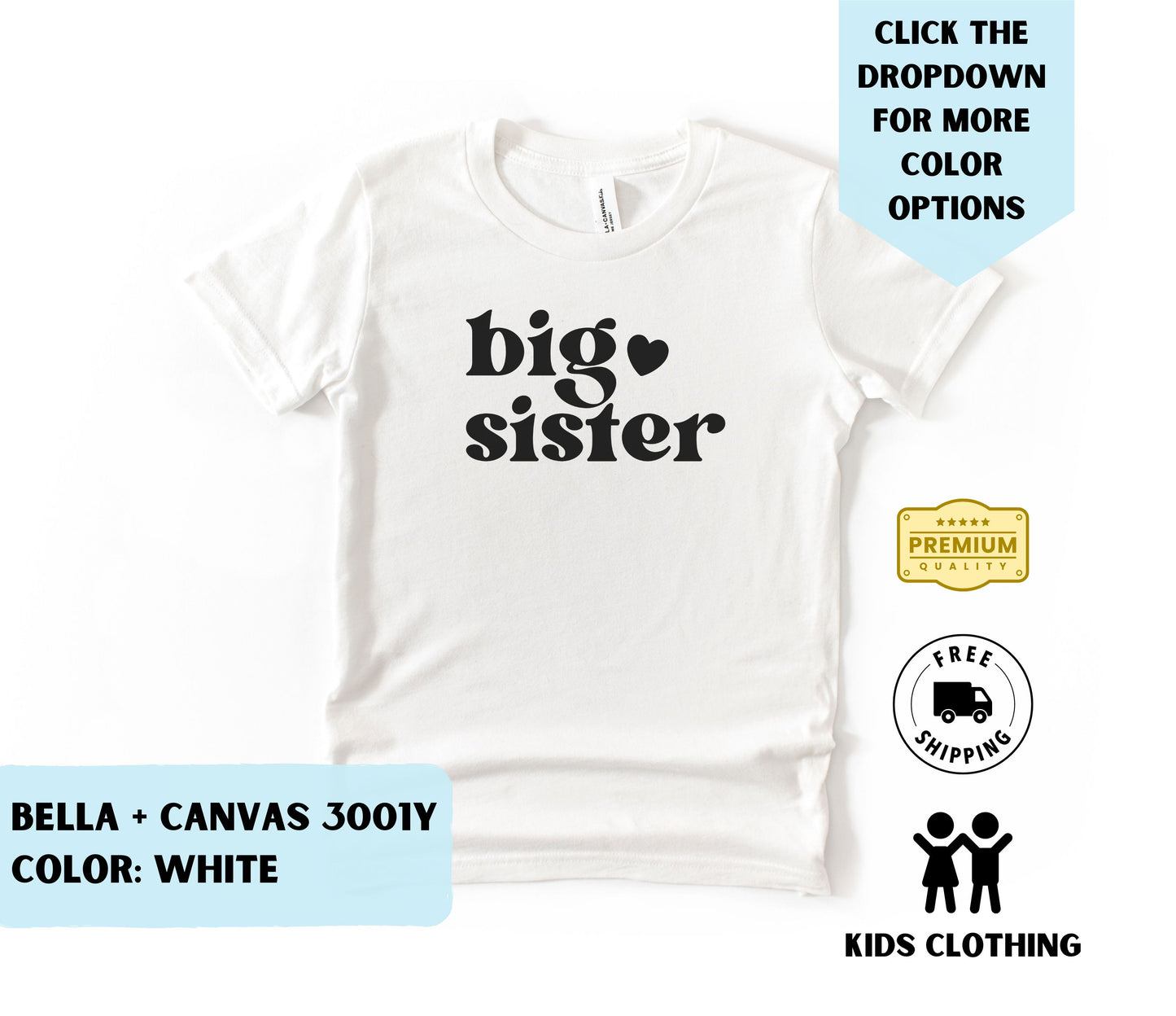 Youth Big Sister T-Shirt