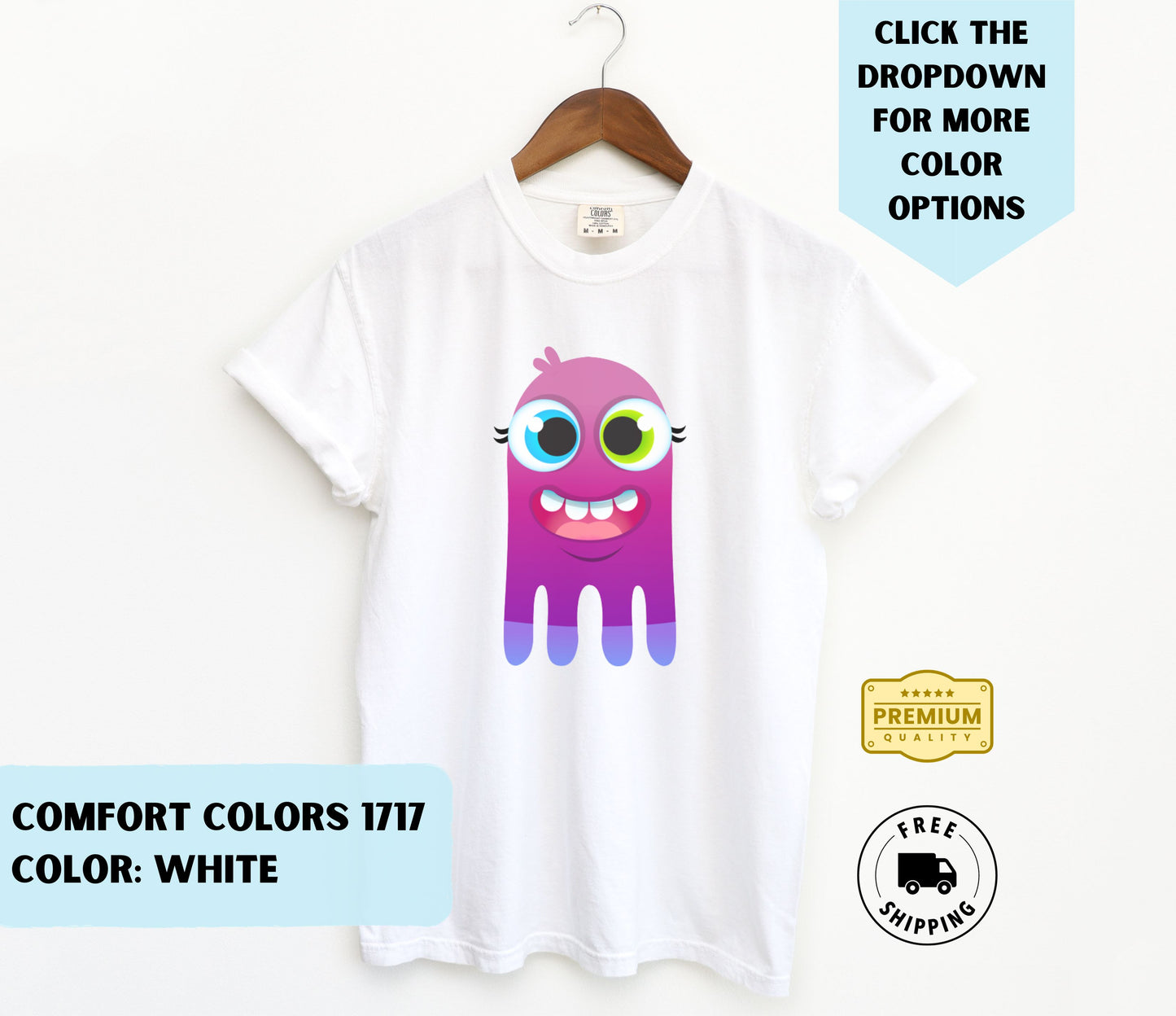 MOJO Monster Colorful Eyes T-Shirt