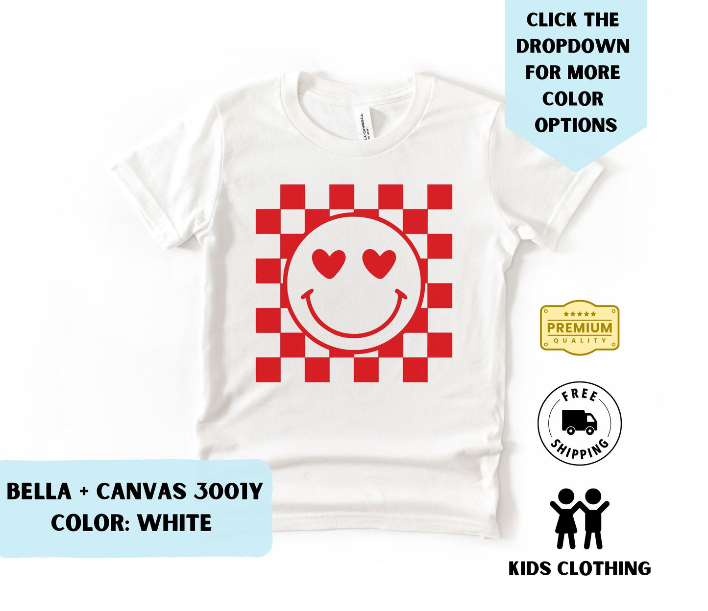 Toddler Valentine Smiley T-Shirt