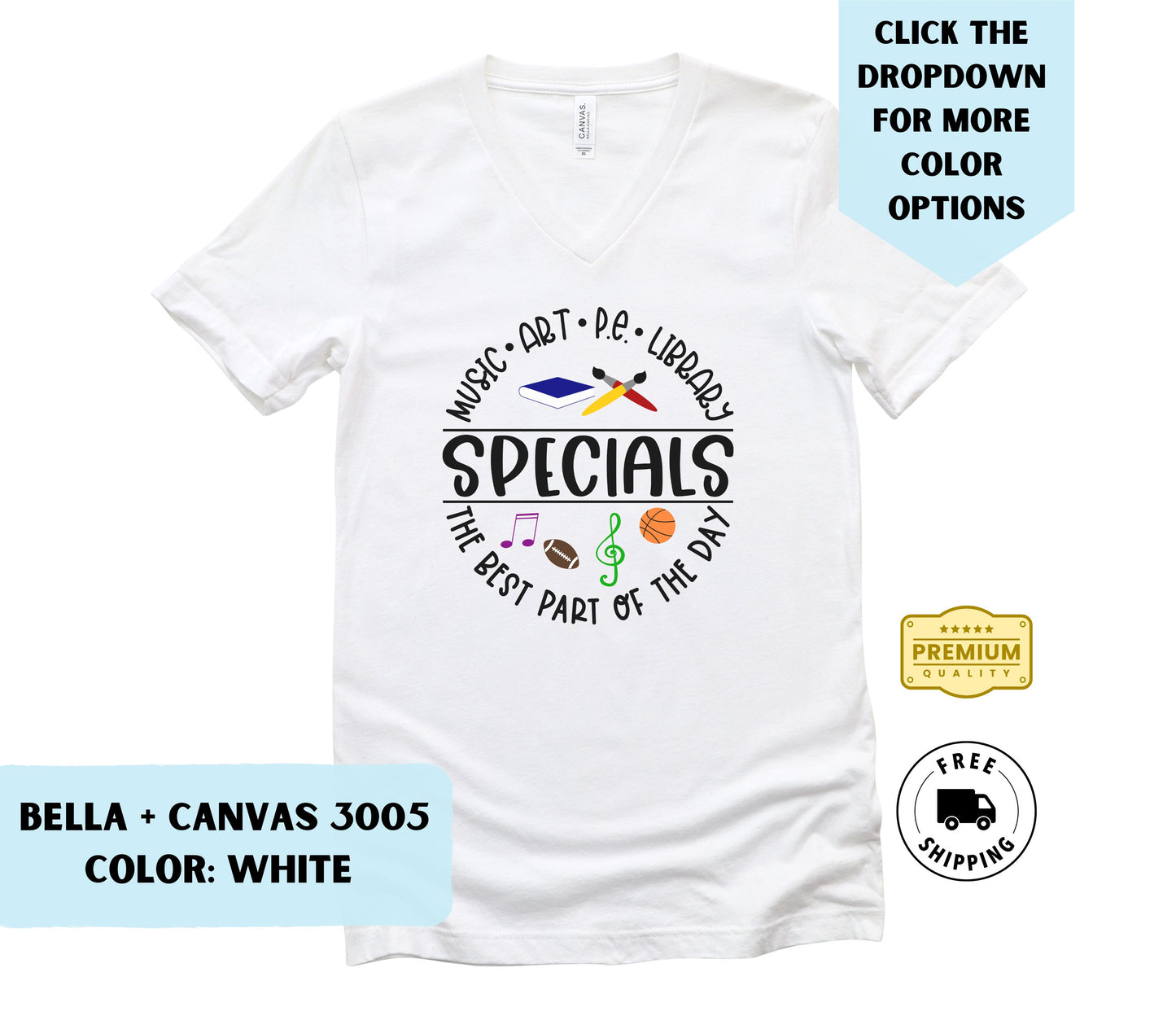 Specials Best Part of the Day V-Neck T-Shirt