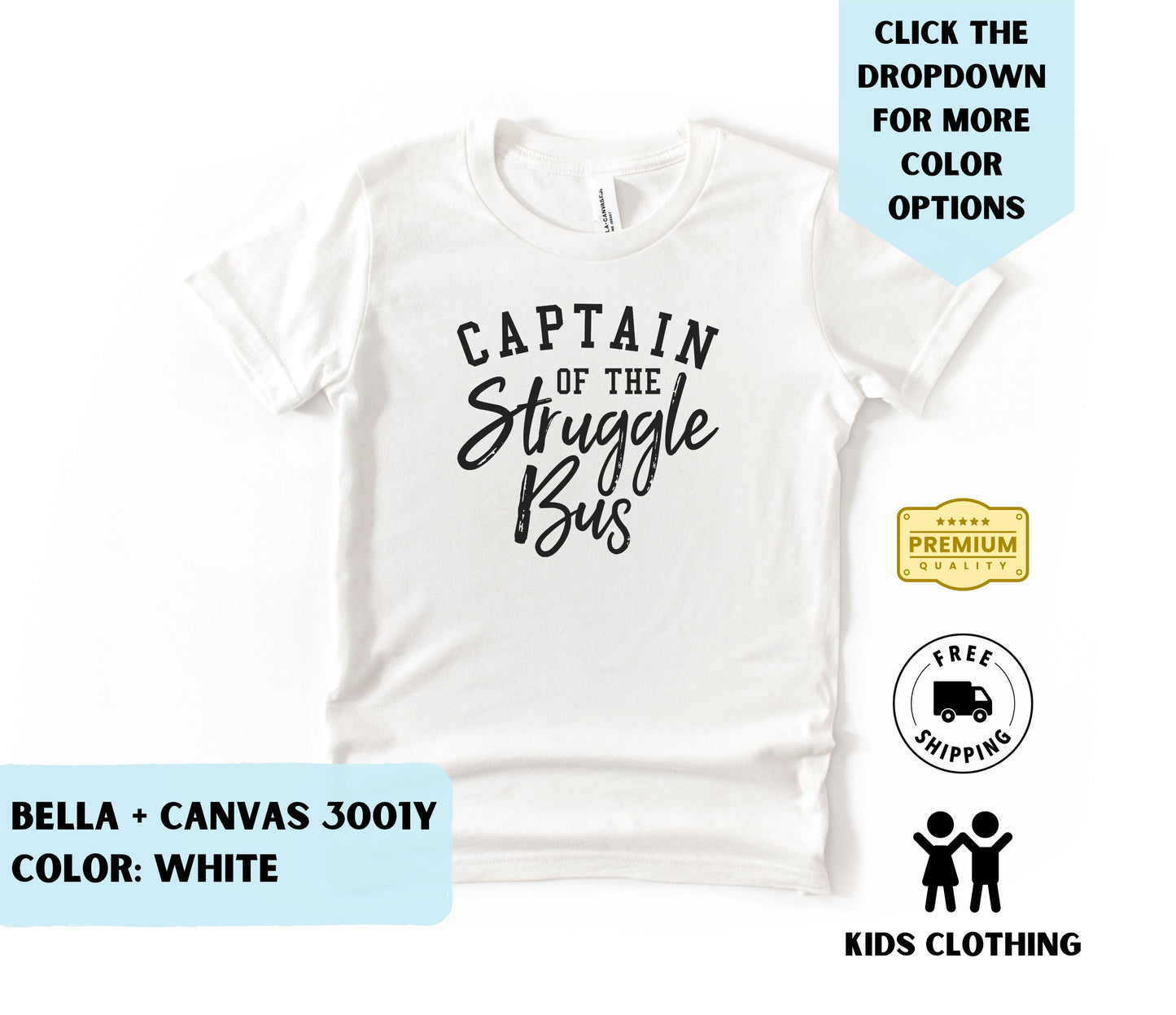 Youth Captain of the Struggle Bus T-Shirt