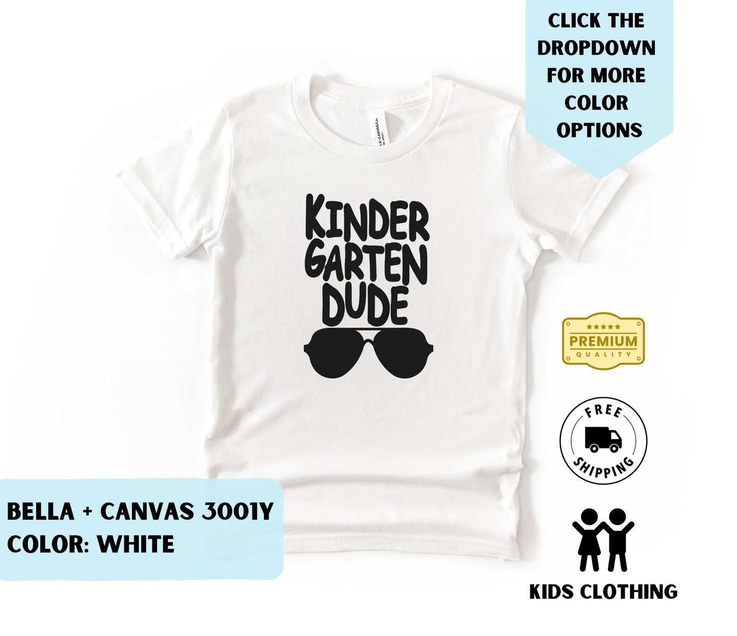 Toddler Kindergarten Dude T-Shirt