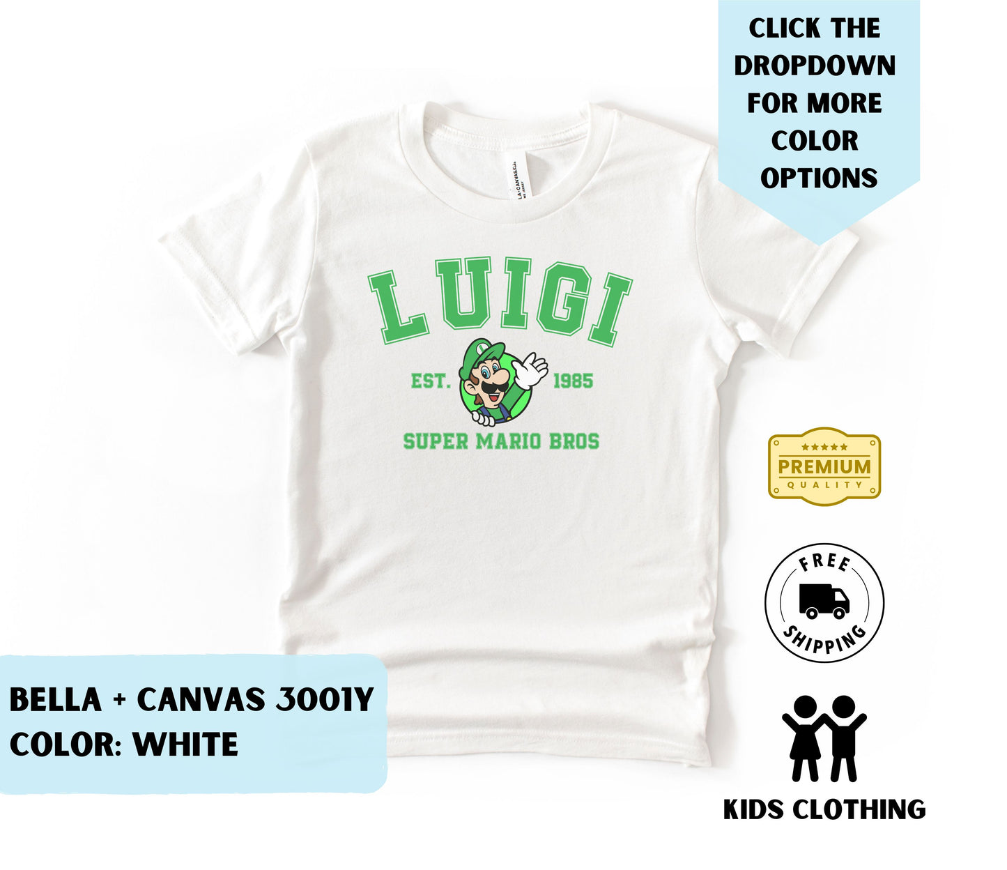 Youth Luigi T-Shirt